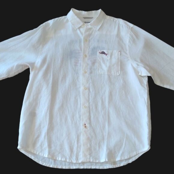 Tommy Bahama Americana Palms Linen Shirt - Picture 7 of 14